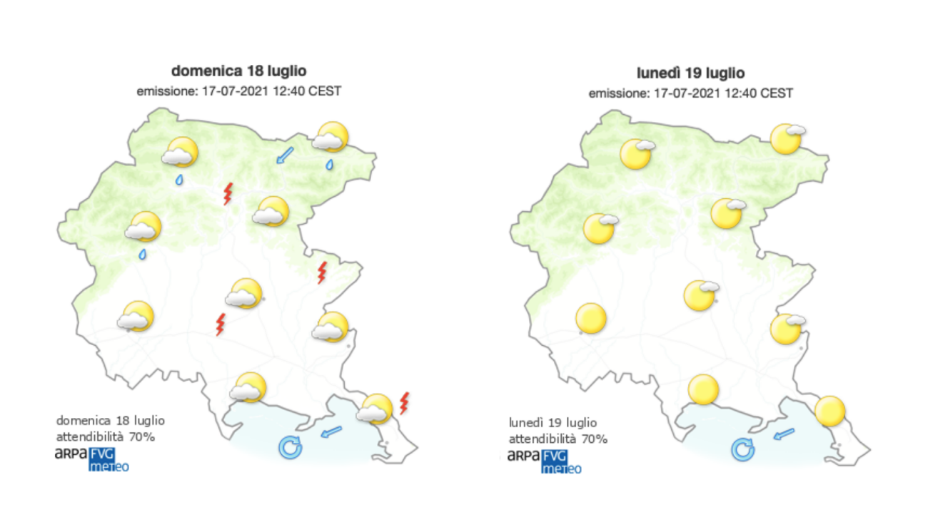 Meteo, la colonnina di mercurio torna ad alzarsi sul Goriziano